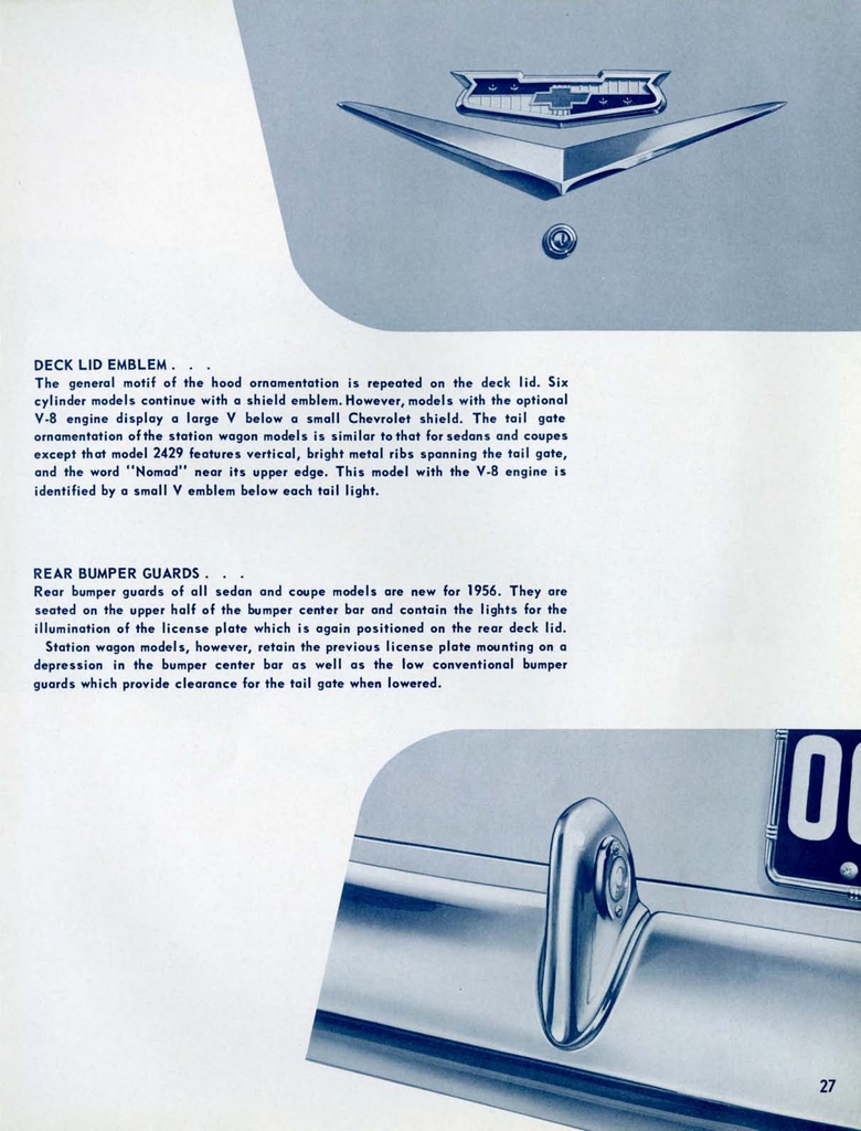 1956 Chevrolet Engineering Features Brochure Page 9